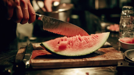 A close-up shot of a chefの素材