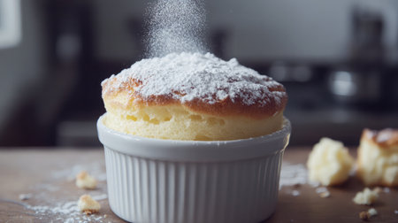 A freshly baked soufflの素材