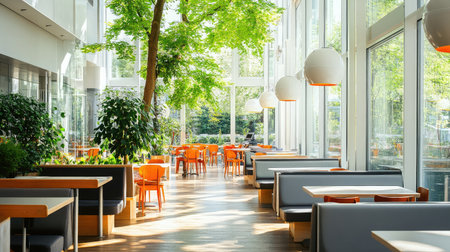 A modern cafの素材