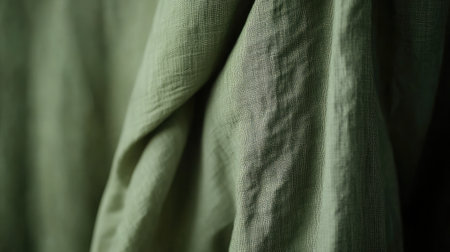 Flat khaki green solid color, giving off military or utility-inspired vibesの素材