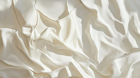 Flat display of neutral bodysuit emphasizing texture and tone on whiteの素材