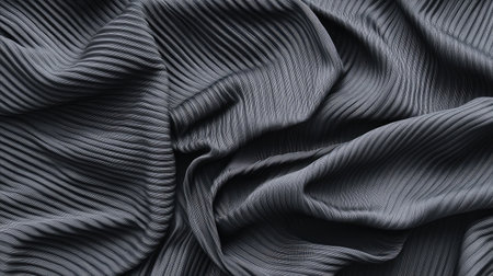 High-cut ribbed bodysuit in monochrome gray displayed flat with clean lines on whiteの素材