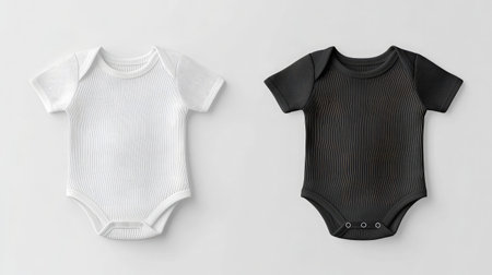 High-cut ribbed bodysuit in monochrome gray displayed flat with clean lines on whiteの素材