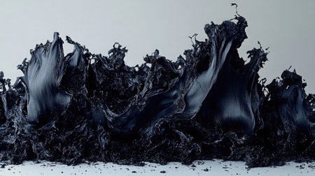 High contrast photo of dark seaweed sushi on a bright white backgroundの素材