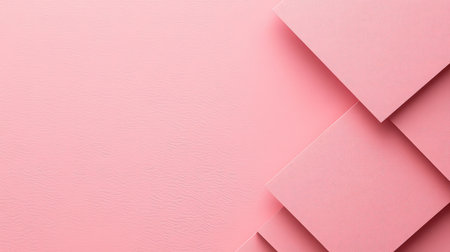 A flat solid pastel pink background with soft shadows to create a clean and minimal visual aestheticの素材