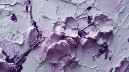 Pale lilac flat background with soft saturation for elegant and gentle compositionsの素材