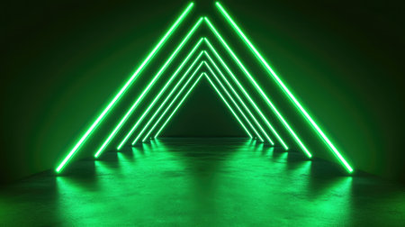 Bright neon green background with smooth surface, giving a modern and youthful energyの素材