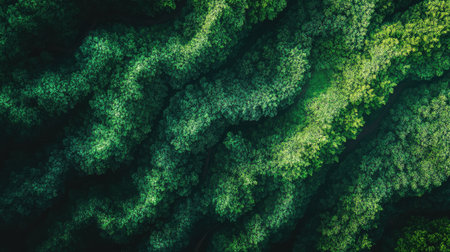 Resilient green field layered with thick organic roots breaking down dense dirt formationsの素材