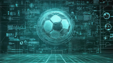 A tactical whiteboard showing an intense football strategy with marker lines.の素材