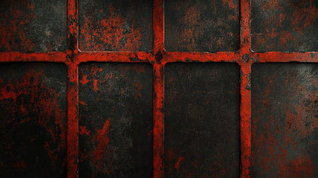 An old abandoned factory with broken windows and rusted metal structures.の素材