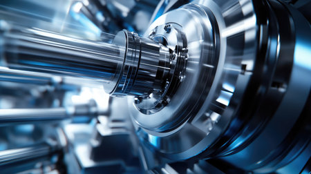 A close-up of a centrifuge spinning pharmaceutical samples at high speed.の素材