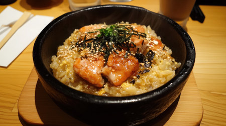 A hearty dish of Northern fried rice, perfectly seasoned and presented with fresh ingredients.の素材