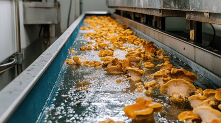 Environmental chamber growing mushrooms for fungal-based meat alternativesの素材