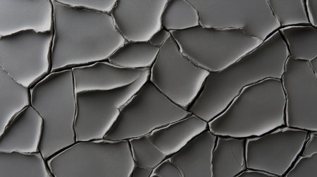 Shattered plaster texture close-up showing rough earthy surface detailsの素材