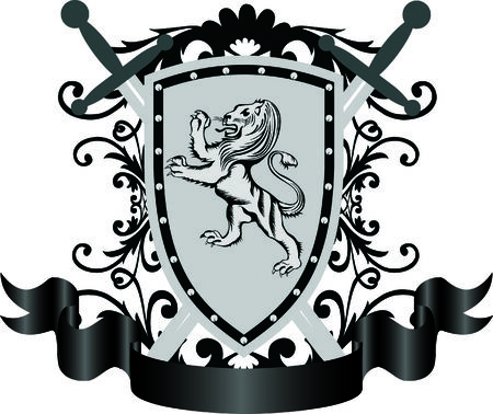heraldic symbolのイラスト素材