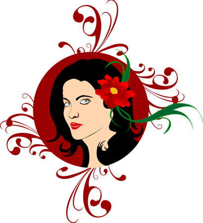  illustration portrait girlのイラスト素材