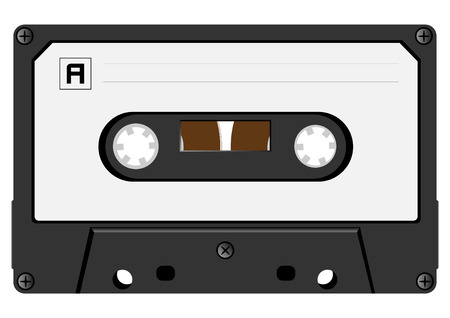 The vector image of an audiocassette close upのイラスト素材