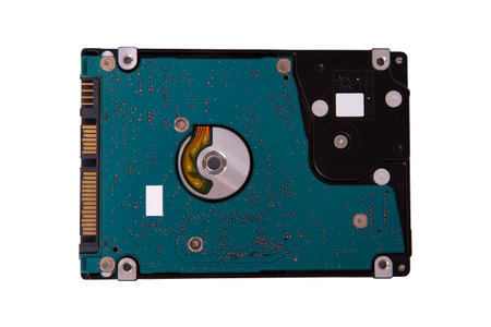 Hard disk isolated on white background