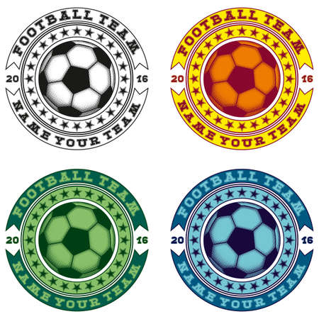 illustration football setのイラスト素材
