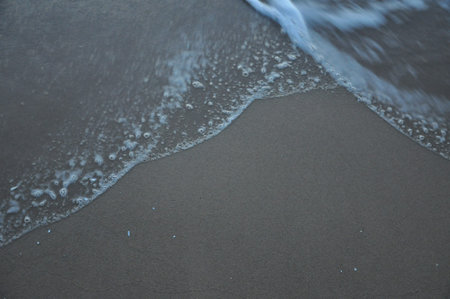 Beach at sunrise in the Mediterranean Sea in southern Spain