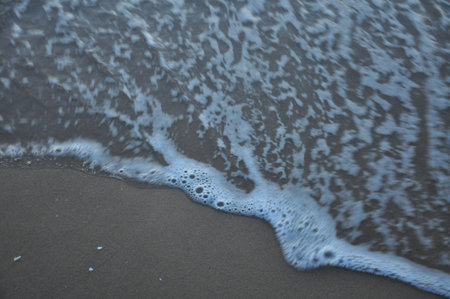 Beach at sunrise in the Mediterranean Sea in southern Spain