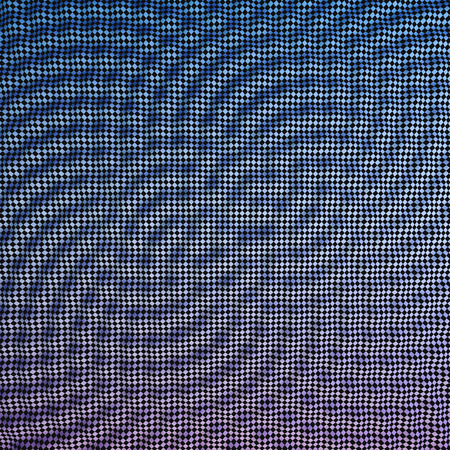 Abstract waves with chess pattern. Beautiful background in modern style. 3D illustration.の写真素材