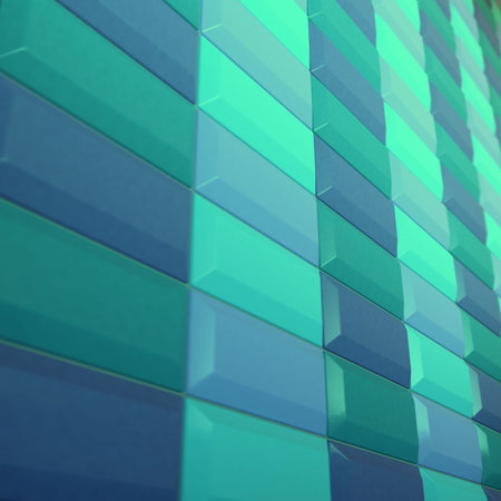 Fragment multi-colored ceramic tiles in the form of rectangles for decoration. The texture for use...