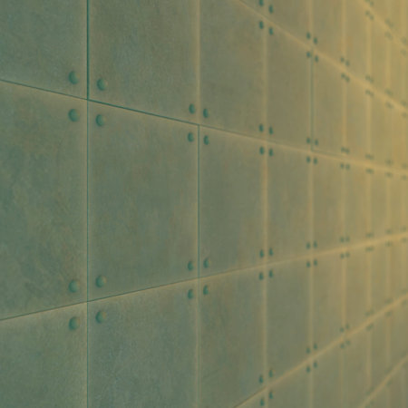 Fragment old metal for decoration. The texture for use in graphic and architectural project. Pattern of steel for background. 3D illustration.の写真素材