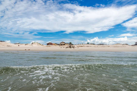 LenÃ§Ã³is Maranhenses National Park in MaranhÃ£o state in northeastern Brazil.の写真素材