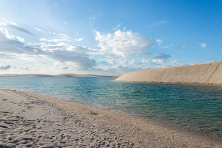 LenÃ§Ã³is Maranhenses National Park in MaranhÃ£o state in northeastern Brazil.の写真素材