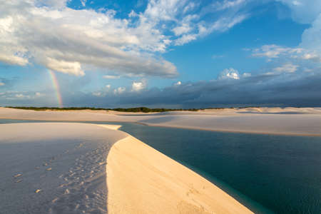 LenÃ§Ã³is Maranhenses National Park in MaranhÃ£o state in northeastern Brazil.の写真素材