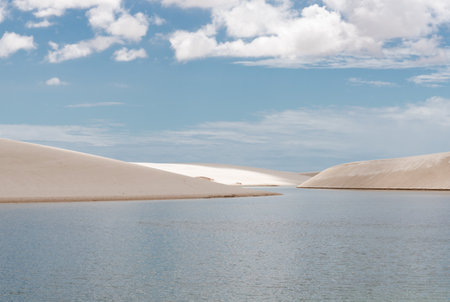 LenÃ§Ã³is Maranhenses National Park in MaranhÃ£o state in northeastern Brazil.の写真素材