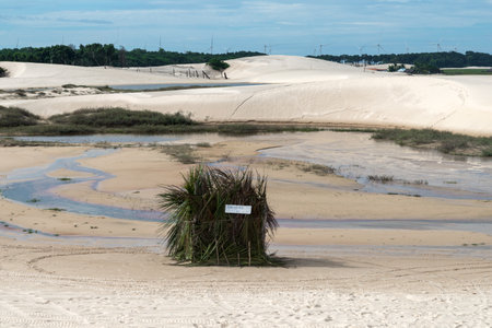 LenÃ§Ã³is Maranhenses National Park in MaranhÃ£o state in northeastern Brazil.の写真素材