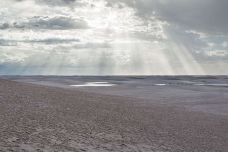 LenÃ§Ã³is Maranhenses National Park in MaranhÃ£o state in northeastern Brazil.の写真素材