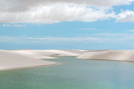 LenÃ§Ã³is Maranhenses National Park in MaranhÃ£o state in northeastern Brazil.の写真素材