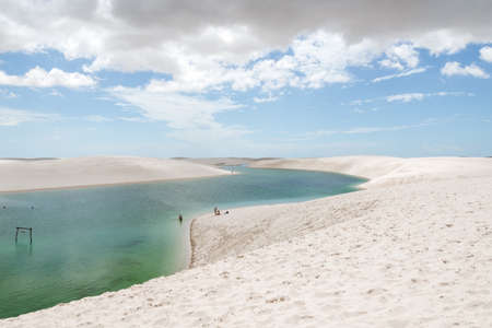 LenÃ§Ã³is Maranhenses National Park in MaranhÃ£o state in northeastern Brazil.の写真素材