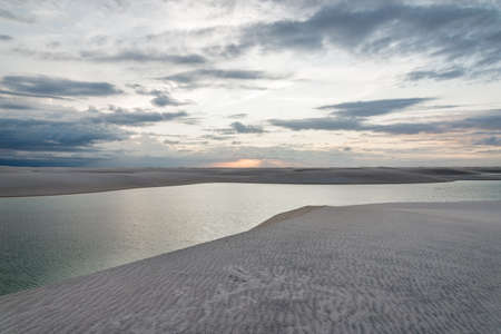LenÃ§Ã³is Maranhenses National Park in MaranhÃ£o state in northeastern Brazil.の写真素材