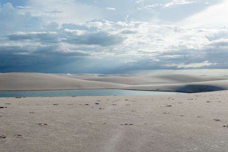 LenÃ§Ã³is Maranhenses National Park in MaranhÃ£o state in northeastern Brazil.の写真素材