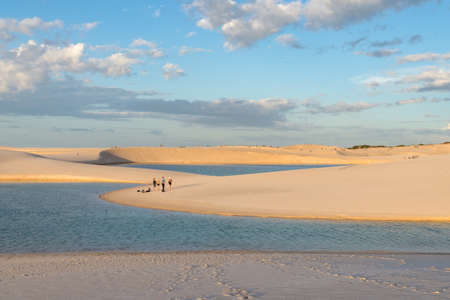 LenÃ§Ã³is Maranhenses National Park in MaranhÃ£o state in northeastern Brazil.の写真素材