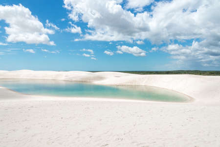 LenÃ§Ã³is Maranhenses National Park in MaranhÃ£o state in northeastern Brazil.の写真素材