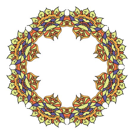 Round ornamental elementのイラスト素材