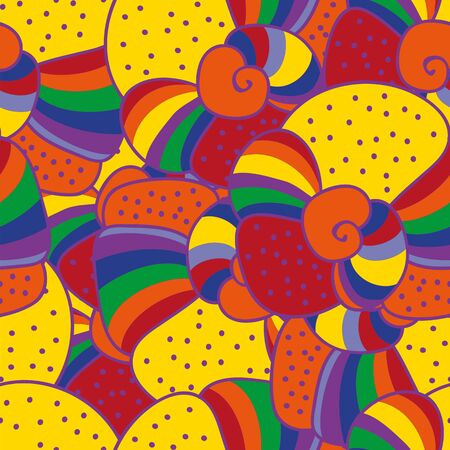 Bright colorful seamless patternのイラスト素材