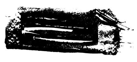 Grunge texture. Black brush on white. Vector template. Urban Background. Dust Overlay Distress Grain. Hand drawn illustration. Abstract shape for your design or scrapbook.のイラスト素材