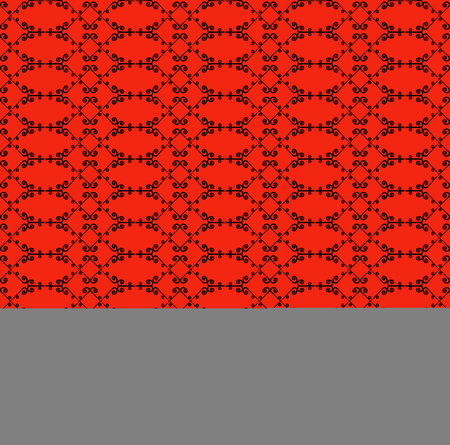 Ornamental seamless pattern. Black and red colors.Â  EndlessÂ template for wallpaper, textile, wrapping, print, interior, floor, fabric. Abstract texture.Â Traditional ethnic ornament for  design.のイラスト素材