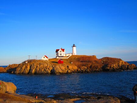 Nubble Lighthouseの写真素材