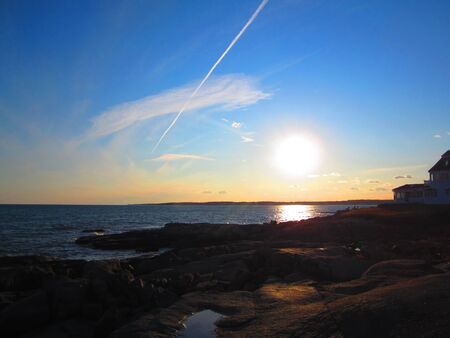 Sunset on the Waterの写真素材