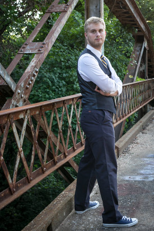 Young Business Man Outside  2の写真素材