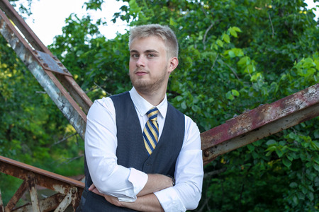 Young Business Man Outside 5の写真素材