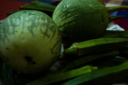 Fresh green vegetables