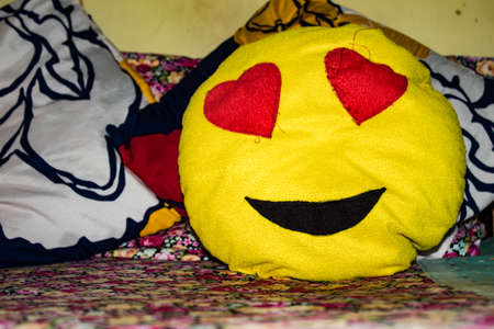 Stuffed toys in the roomの写真素材